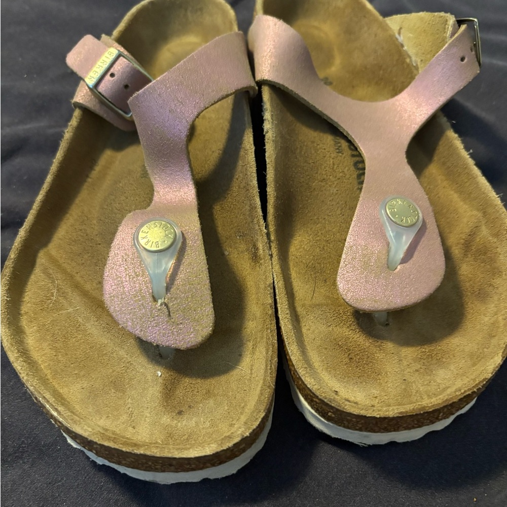 Birkenstock Pink and purple Gizeh Thong Sandals - Picture 2 of 4